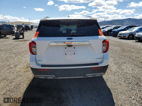 2024 Ford Explorer XLT with VIN 1FMSK8DH8RGA30655, listed as a Copart auction lot 53909485 with 0 mi miles and Salvage Title. Bid and sale history available at carsss.com. Image 6.