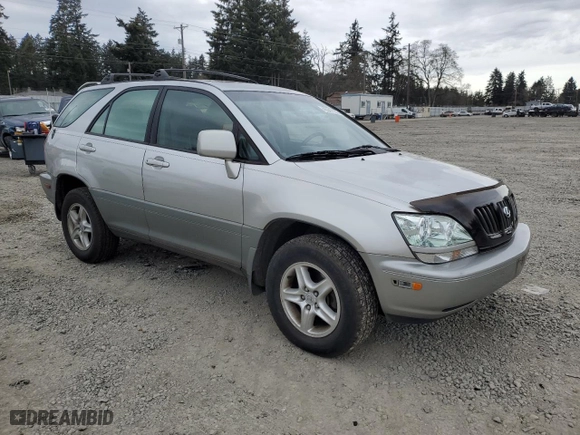1999 Lexus RX 300 Luxury SUV with VIN JT6HF10U1X0067122, listed as a Copart auction lot 45347735 with 182,117 mi miles and Salvage Title. Bid and sale history available at carsss.com. Image 4.