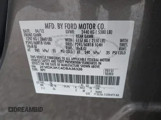 2013 Ford Edge Limited with VIN 2FMDK3KC4DBA36326, listed as a IAAI auction lot 42122441 with 152,923 mi miles and . Bid and sale history available at DreamBid. Image 9.