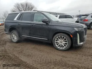 2021 Cadillac Escalade Premium Luxury with VIN 1GYS4CKL7MR349089, listed as a Copart auction lot 85086864 with 63,045 mi miles and Salvage Title. Bid and sale history available at carsss.com. Image 4.