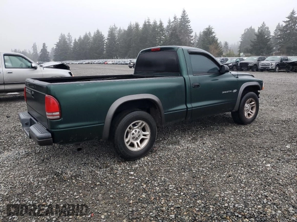 2002 Dodge Dakota with VIN 1B7FL16X92S710453, listed as a Copart auction lot 88047345 with 171,770 mi miles and Salvage Title. Bid and sale history available at carsss.com. Image 3.