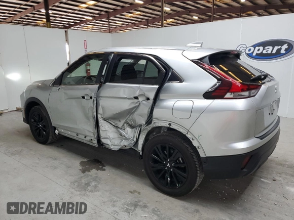 2024 Mitsubishi Eclipse Cross LE with VIN JA4ATVAA8RZ078996, listed as a Copart auction lot 60201895 with 17,054 mi miles and Clean title. Bid and sale history available at DreamBid. Image 2.