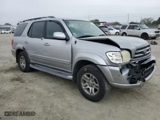2004 Toyota Sequoia Limited with VIN 5TDZT38AX4S221993, listed as a Copart auction lot 50281755 with 185,007 mi miles and Salvage Title. Bid and sale history available at carsss.com. Image 4.