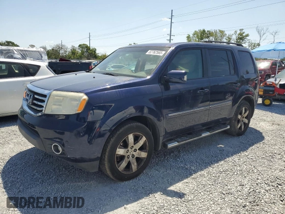 2013 Honda Pilot Touring with VIN 5FNYF3H99DB037819, listed as a Copart auction lot 52762565 with 197,889 mi miles and Salvage Title. Bid and sale history available at DreamBid. Image 1.