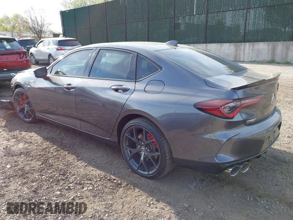 2023 Acura TLX Type S with VIN 19UUB7F95PA001368, listed as a IAAI auction lot 42119669 with 5,889 mi miles and . Bid and sale history available at DreamBid. Image 3.