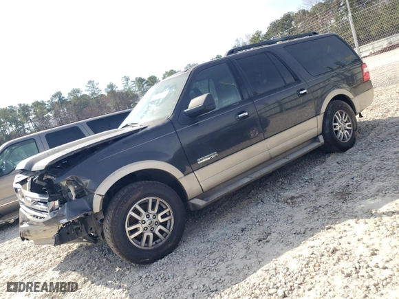 2007 Ford Expedition EL Eddie Bauer with VIN 1FMFK17587LA24403, listed as a Copart auction lot 47042005 with 253,920 mi miles and Salvage Title. Bid and sale history available at carsss.com. Image 1.