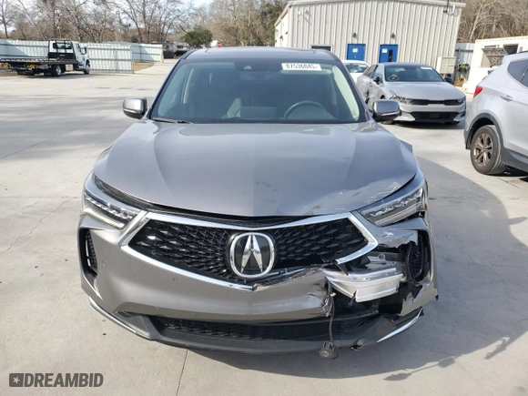2022 Acura RDX w/Technology Package with VIN 5J8TC1H50NL000257, listed as a Copart auction lot 87536045 with 29,859 mi miles and Salvage Title. Bid and sale history available at carsss.com. Image 5.