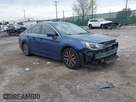 2019 Subaru Legacy Premium with VIN 4S3BNAF6XK3024920, listed as a IAAI auction lot 42021302 with 78,621 mi miles. Bid and sale history available at carsss.com. Image 1.