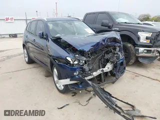 2017 BMW X3 sDrive28i with VIN 5UXWZ7C31H0V91190, listed as a IAAI auction lot 38353174 with 55,603 mi miles. Bid and sale history available at carsss.com. Image 1.