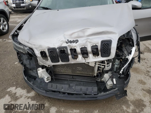 2019 Jeep Cherokee Altitude with VIN 1C4PJLLB3KD339082, listed as a Copart auction lot 54840275 with 197,069 mi miles and Salvage title. Bid and sale history available at DreamBid. Image 12.