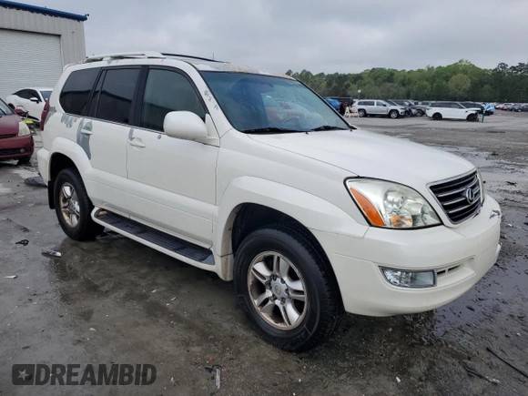 2005 Lexus GX with VIN JTJBT20X850068687, listed as a Copart auction lot 51453805 with 182,838 mi miles and Salvage Title. Bid and sale history available at carsss.com. Image 4.