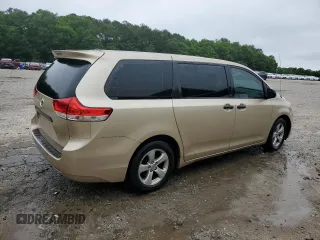2014 Toyota Sienna L with VIN 5TDZK3DC3ES499663, listed as a Copart auction lot 57615535 with 201,561 mi miles and Salvage title. Bid and sale history available at DreamBid. Image 3.