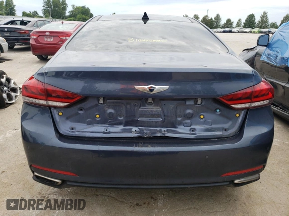 2016 Hyundai Genesis 3.8L with VIN KMHGN4JE9GU106530, listed as a Copart auction lot 61331304 with 0 mi miles and Salvage Title. Bid and sale history available at carsss.com. Image 6.