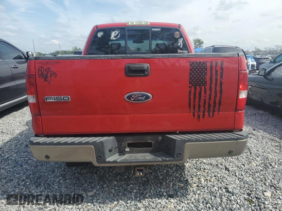2004 Ford F-150 XLT with VIN 1FTPW12524KB99350, listed as a Copart auction lot 54055955 with 283,887 mi miles and Salvage Title. Bid and sale history available at carsss.com. Image 6.