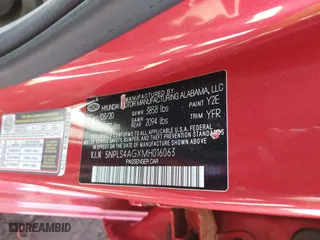 2021 Hyundai Elantra SEL with VIN 5NPLS4AGXMH016063, listed as a IAAI auction lot 41397487 with 47,559 mi miles. Bid and sale history available at carsss.com. Image 9.