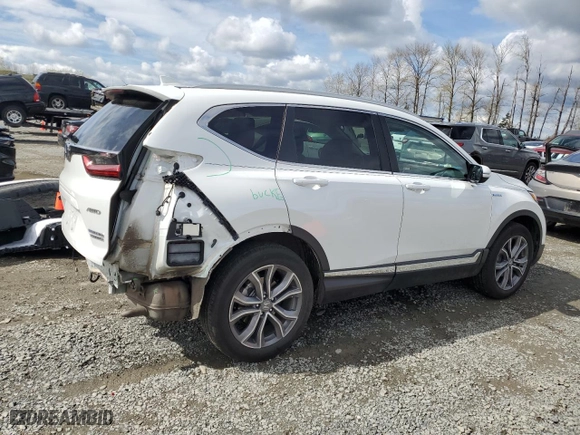 2021 Honda CR-V Hybrid Touring with VIN 7FART6H99ME010767, listed as a Copart auction lot 51293615 with 33,177 mi miles and Salvage Title. Bid and sale history available at carsss.com. Image 3.