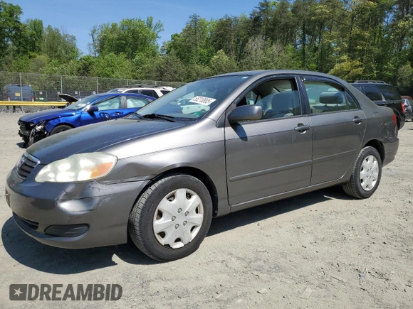 2006 Toyota Corolla CE with VIN 2T1BR32EX6C681260, listed as a Copart auction lot 55210885 with Not Provided miles and Clean Title. Bid and sale history available at DreamBid. Image 1.