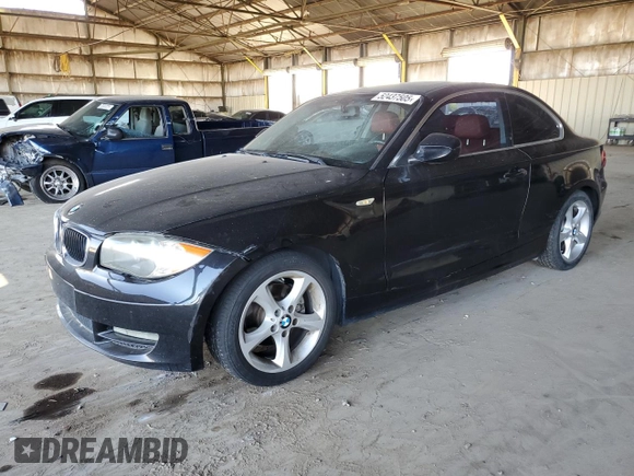 2011 BMW 1 Series 128i with VIN WBAUP7C56BVP21505, listed as a Copart auction lot 52437505 with 124,562 mi miles and Clean Title. Bid and sale history available at DreamBid. Image 1.
