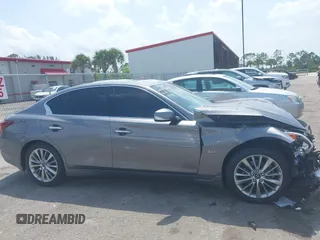 2020 Infiniti Q50 Pure with VIN JN1EV7APXLM208317, listed as a IAAI auction lot 39446112 with 34,846 mi miles and . Bid and sale history available at carsss.com. Image 14.