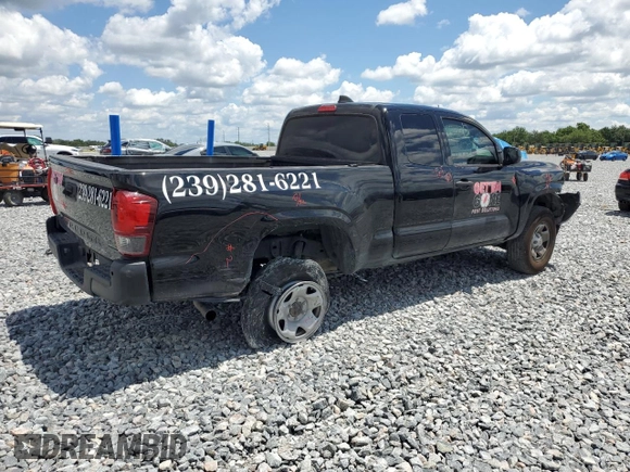 2022 Toyota Tacoma SR with VIN 3TYRX5GNXNT047479, listed as a Copart auction lot 57023765 with 84,802 mi miles and Salvage title. Bid and sale history available at DreamBid. Image 3.