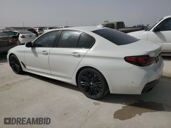 2021 BMW 5 Series 540i with VIN WBA53BJ02MWW89420, listed as a Copart auction lot 47662075 with 58,680 mi miles and Salvage Title. Bid and sale history available at DreamBid. Image 2.