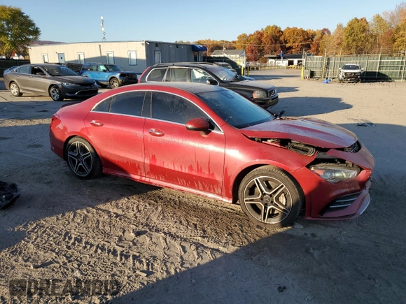 2022 Mercedes-Benz CLA 35 AMG with VIN W1K5J5BB1NN287234, listed as a Copart auction lot 76796244 with 31,113 mi miles and Salvage Title. Bid and sale history available at DreamBid. Image 4.