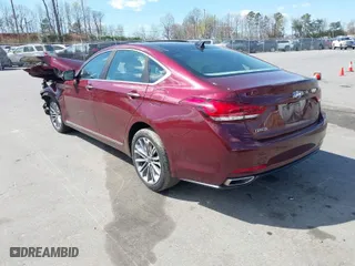 2015 Hyundai Genesis 3.8L with VIN KMHGN4JE9FU034033, listed as a IAAI auction lot 41900965 with 104,673 mi miles. Bid and sale history available at carsss.com. Image 3.