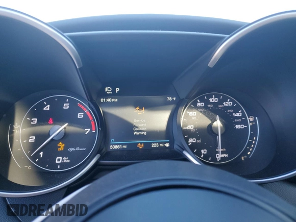 2021 Alfa Romeo Giulia Ti Sport with VIN ZARFAMBN9M7648222, listed as a Copart auction lot 42215985 with 50,861 mi miles and Salvage title. Bid and sale history available at DreamBid. Image 9.