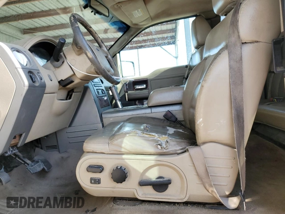 2006 Ford F-150 XLT with VIN 1FTPX12516KB96780, listed as a Copart auction lot 55621015 with 168,831 mi miles and Salvage title. Bid and sale history available at DreamBid. Image 7.