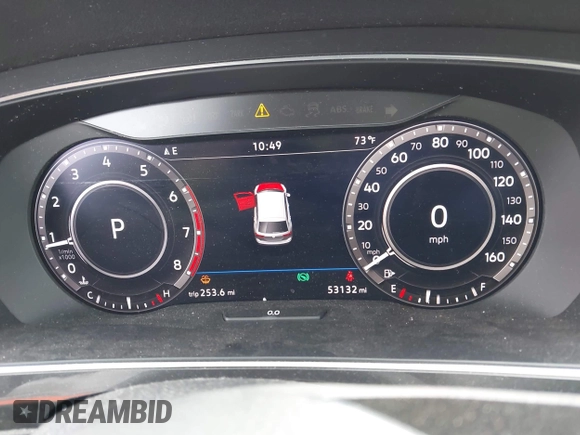 2019 Volkswagen Tiguan SE with VIN 3VV3B7AX2KM064568, listed as a IAAI auction lot 42008754 with 53,132 mi miles and . Bid and sale history available at DreamBid. Image 7.