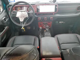 2024 Jeep Wrangler Rubicon X with VIN 1C4RJXFG1RW180410, listed as a Copart auction lot 58039785 with 3,381 mi miles and Salvage title. Bid and sale history available at DreamBid. Image 8.