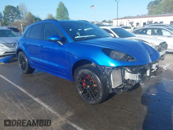 2018 Porsche Macan GTS with VIN WP1AG2A54JLB63903, listed as a IAAI auction lot 41586995 with 26,086 mi miles and . Bid and sale history available at DreamBid. Image 1.