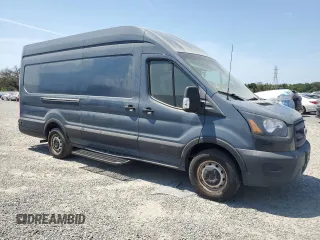 2020 Ford Transit Cargo with VIN 1FTBR3X80LKA72255, listed as a Copart auction lot 57000205 with 66,431 mi miles and Salvage Title. Bid and sale history available at DreamBid. Image 4.