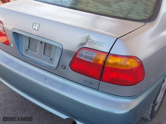 1999 Honda Civic EX with VIN 2HGEJ8640XH505636, listed as a IAAI auction lot 41629850 with 369,637 mi miles. Bid and sale history available at carsss.com. Image 6.