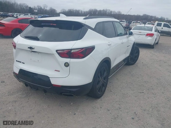 2019 Chevrolet Blazer RS with VIN 3GNKBJRSXKS687147, listed as a IAAI auction lot 41786346 with 97,751 mi miles. Bid and sale history available at carsss.com. Image 4.