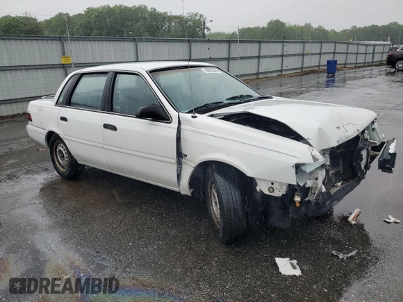 1992 Mercury Topaz GS z VIN 2MEPM36U1NB611321, wystawiony jako Copart lot #56950595 z przebiegiem 54 164 mil mil oraz Szkoda całkowita • Salvage title. Historia ofert i sprzedaży dostępna na DreamBid. Obrazek 4.
