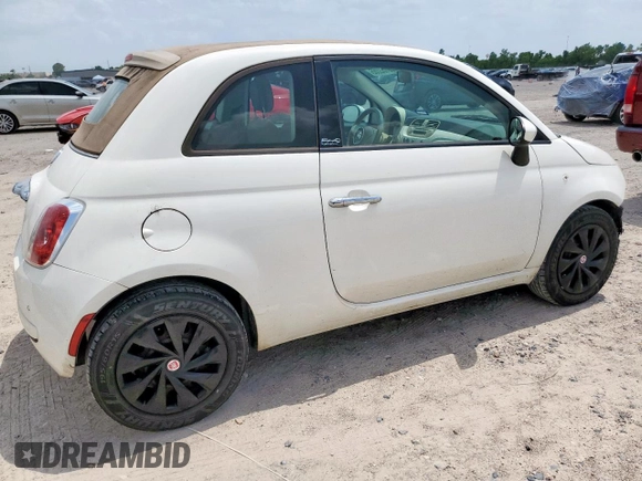 2012 FIAT 500 Pop with VIN 3C3CFFDR2CT382356, listed as a Copart auction lot 58162255 with 199,031 mi miles and Salvage title. Bid and sale history available at DreamBid. Image 3.