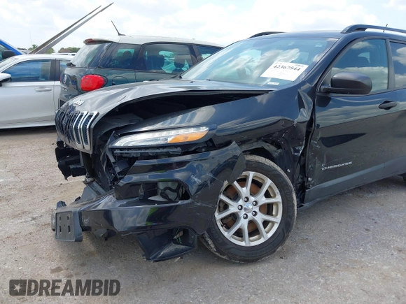 2016 Jeep Cherokee Sport with VIN 1C4PJLAB5GW297349, listed as a IAAI auction lot 42367544 with 142,930 mi miles and . Bid and sale history available at DreamBid. Image 6.