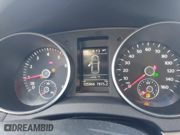 2013 Volkswagen Golf w/Conv with VIN WVWDB7AJ0DW095917, listed as a IAAI auction lot 41578422 with 115,966 mi miles and . Bid and sale history available at DreamBid. Image 7.