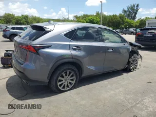 2021 Lexus NX 300 with VIN JTJDARBZXM2187754, listed as a Copart auction lot 60242005 with 61,455 mi miles and Salvage title. Bid and sale history available at DreamBid. Image 3.