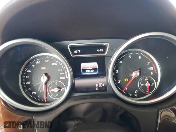2016 Mercedes-Benz GLE 350 with VIN 4JGDA5JB9GA676927, listed as a Copart auction lot 58386515 with 78,132 mi miles and Salvage title. Bid and sale history available at DreamBid. Image 9.