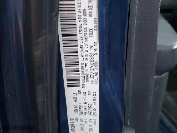 2010 Dodge Ram 1500 ST with VIN 3D7JV1EP4AG165392, listed as a Copart auction lot 89001955 with 279,435 mi miles and Salvage Title. Bid and sale history available at carsss.com. Image 14.