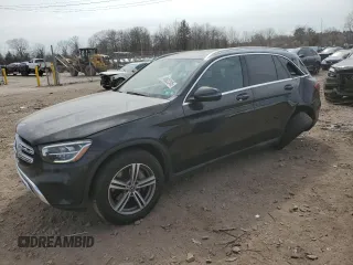 2020 Mercedes-Benz GLC with VIN WDC0G8EB6LF733024, listed as a Copart auction lot 48822345 with 118,854 mi miles and Salvage Title. Bid and sale history available at carsss.com. Image 1.
