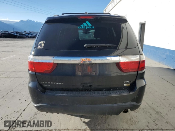 2013 Dodge Durango Crew z VIN 1C4RDJDG7DC584541, wystawiony jako Copart lot #55957665 z przebiegiem 142 639 mil mil oraz Czysty tytuł • Clean title. Historia ofert i sprzedaży dostępna na DreamBid. Obrazek 6.