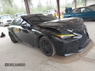 2023 Lexus IS 500 F Sport Performance z VIN JTHAP1D22P5003981, wystawiony jako IAAI lot #42262101 z przebiegiem 13 479 mil mil oraz . Historia ofert i sprzedaży dostępna na DreamBid. Obrazek 1.