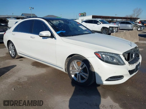2017 Mercedes-Benz S 550 with VIN WDDUG8CB9HA316369, listed as a IAAI auction lot 41732950 with 76,672 mi miles and . Bid and sale history available at carsss.com. Image 1.