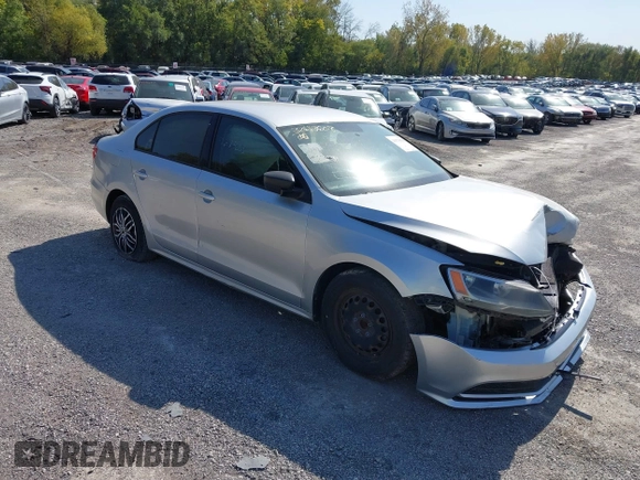 2015 Volkswagen Jetta S with VIN 3VW2K7AJ5FM404207, listed as a IAAI auction lot 40378056 with 110,867 mi miles and . Bid and sale history available at DreamBid. Image 1.