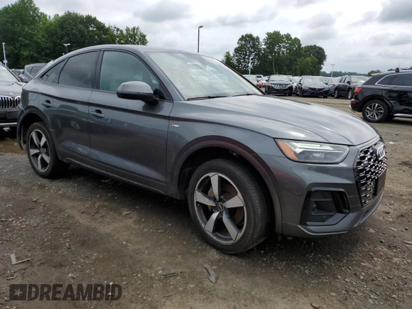 2022 Audi Q5 Sportback S line Premium Plus with VIN WA15AAFY2N2003008, listed as a Copart auction lot 64431705 with 98,944 mi miles and Clean title. Bid and sale history available at DreamBid. Image 4.