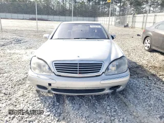 2001 Mercedes-Benz S-Class with VIN WDBNG75JX1A157279, listed as a Copart auction lot 45526185 with 0 mi miles and Salvage Title. Bid and sale history available at carsss.com. Image 5.