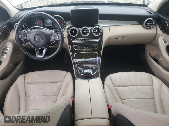 2016 Mercedes-Benz C 300 Luxury with VIN 55SWF4KB6GU100516, listed as a Copart auction lot 52235295 with 39,746 mi miles and Salvage Title. Bid and sale history available at DreamBid. Image 8.